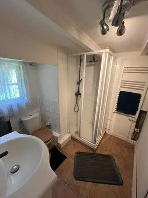 Salle de bains dans l'établissement chambre d'hote a la ferme
