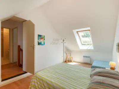 Un ou plusieurs lits dans un hébergement de l'établissement Holiday Home Oscar by Interhome