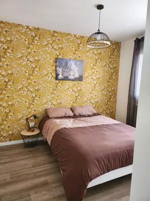 Un ou plusieurs lits dans un hébergement de l'établissement Maison 600m de la mer, votre escapade idéale