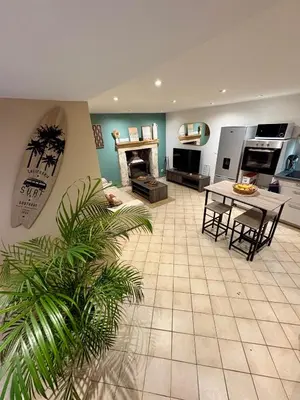 Cuisine ou kitchenette dans l'établissement Maison entre Terre et Mer