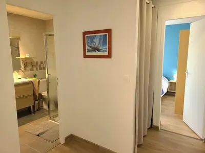 Salle de bains dans l'établissement Le Littoral
