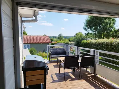 Balcon ou terrasse dans l'établissement Chalet