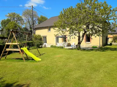 Jardin de l'établissement Holydays House, maison en Normandie, Manche,