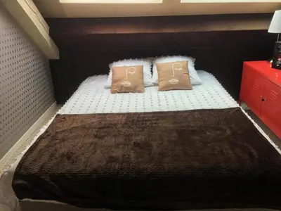 Un ou plusieurs lits dans un hébergement de l'établissement La chambre de Mathilde