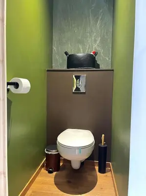 Salle de bains dans l'établissement La cabane tropicale