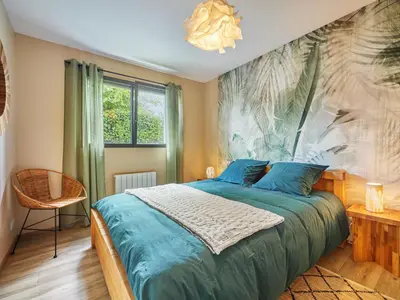 Un ou plusieurs lits dans un hébergement de l'établissement Holiday Home Les sablons by Interhome
