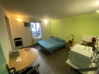 Un ou plusieurs lits dans un hébergement de l'établissement les moulins - studio 6