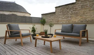 Coin salon dans l'établissement Cosy Gare