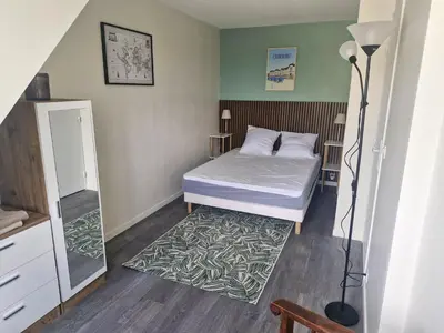 Un ou plusieurs lits dans un hébergement de l'établissement Duplex pour escapade en Normandie