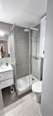 Salle de bains dans l'établissement Duplex pour escapade en Normandie