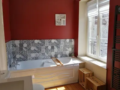 Salle de bains dans l'établissement Gîte Le Nid'Anges