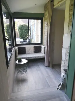 Coin salon dans l'établissement Gîte Le Nid'Anges