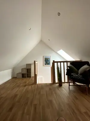 Coin salon dans l'établissement Grange à la campagne