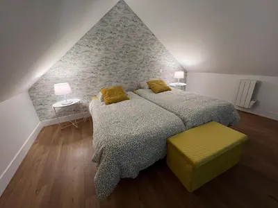 Un ou plusieurs lits dans un hébergement de l'établissement Domaine de la Boissière - Normandie