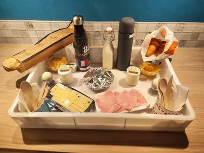 Nourriture dans la maison d'hôtes ou à proximité
