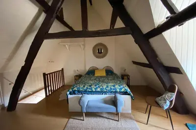 Un ou plusieurs lits dans un hébergement de l'établissement Nice 3 rooms near the city center of Caen