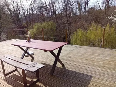 Balcon ou terrasse dans l'établissement ricochets