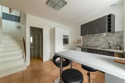Cuisine ou kitchenette dans l'établissement Suisse Normande Refuge - Maison à la campagne 6p