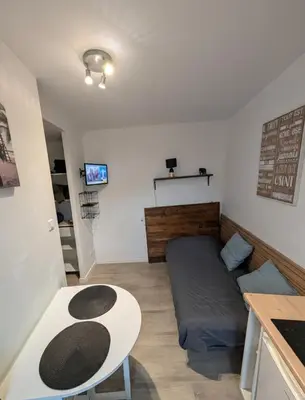Télévision ou salle de divertissement dans l'établissement Studio cosy - Proche Zénith