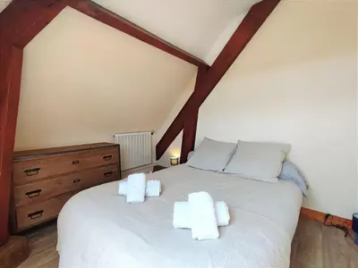Un ou plusieurs lits dans un hébergement de l'établissement Le Balnéo Duplex avec balcon - Riva Bella Plage