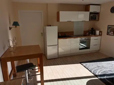 Cuisine ou kitchenette dans l'établissement F1 Chez Ademax