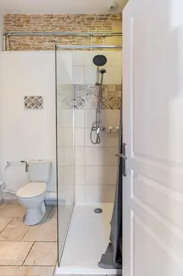 Salle de bains dans l'établissement gîte de charme normand 3 personnes