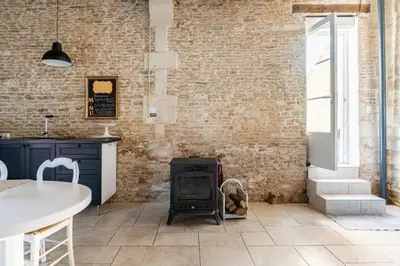 Salle de bains dans l'établissement gîte de charme normand 3 personnes