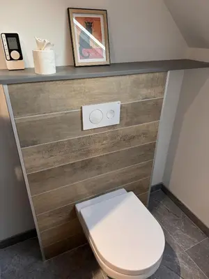 Salle de bains dans l'établissement Le tilou