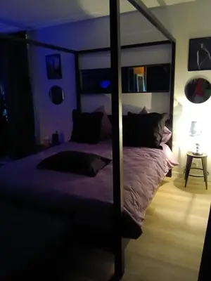 Un ou plusieurs lits dans un hébergement de l'établissement Love Spa Normandie