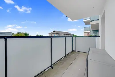 Balcon ou terrasse dans l'établissement Retraite Paisible à Dives sur Mer pour 4 pers