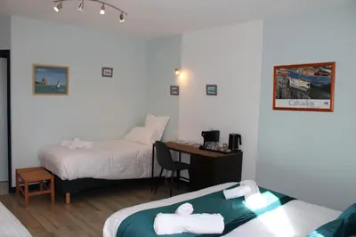 Un ou plusieurs lits dans un hébergement de l'établissement Domaine Des Piéris - Chambres d'Hôtes