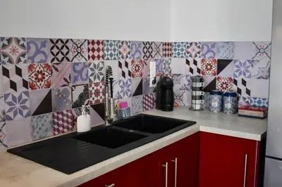Cuisine ou kitchenette dans l'établissement Au cœur du marais,Le léonin
