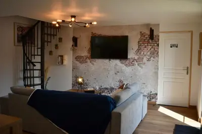 Télévision ou salle de divertissement dans l'établissement Au cœur du marais,Le léonin