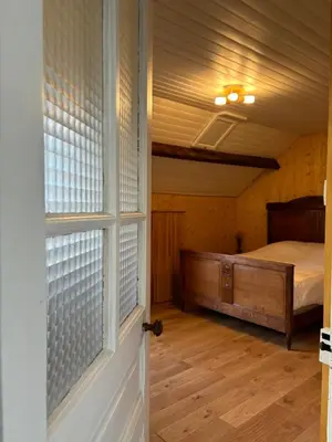 Un ou plusieurs lits dans un hébergement de l'établissement Maison proche plages du débarquement