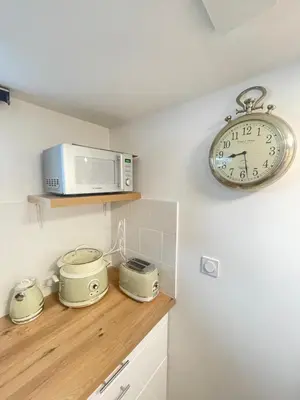 Cuisine ou kitchenette dans l'établissement dday cottage gold beach