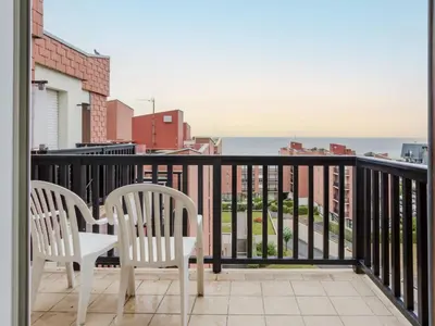 Balcon ou terrasse dans l'établissement Apartment Cabourg 2000-7 by Interhome