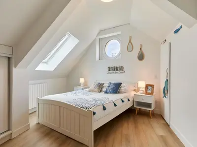 Un ou plusieurs lits dans un hébergement de l'établissement Holiday Home La Bergerie by Interhome
