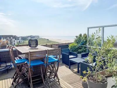 Balcon ou terrasse dans l'établissement Apartment Horizon Marin-8 by Interhome