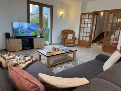 Télévision ou salle de divertissement dans l'établissement Holiday Home Brise Marine by Interhome