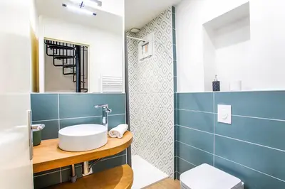 Salle de bains dans l'établissement Casa Elisa