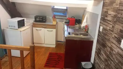 Cuisine ou kitchenette dans l'établissement Ma niche à louer