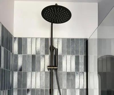 Salle de bains dans l'établissement Maison de bord de mer