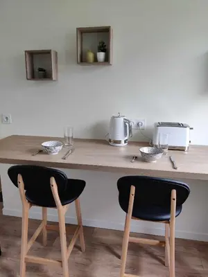 Cuisine ou kitchenette dans l'établissement La 154 - Second Souffle - Cherbourg