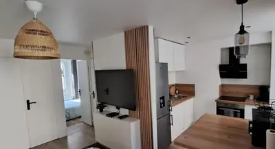 Cuisine ou kitchenette dans l'établissement La Terrasse, Hyper centre au calme avec stationnement