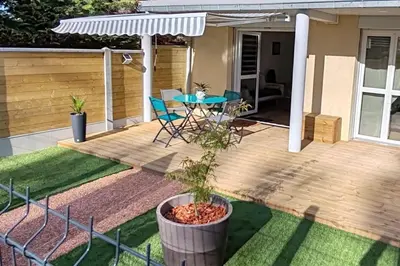 Terrasse ou espace extérieur de l'établissement Bel appart près du port et de la plage
