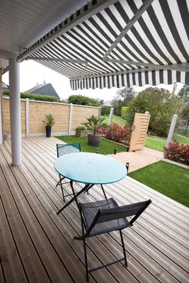 Jardin de l'établissement Bel appart près du port et de la plage