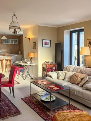 Coin salon dans l'établissement Mer calme