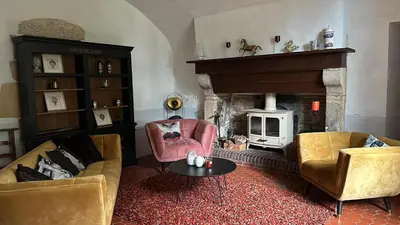 Coin salon dans l'établissement La villa des 3