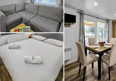 Coin salon dans l'établissement Le Cotin Normand