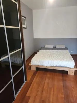 Un ou plusieurs lits dans un hébergement de l'établissement Maison près de la mer , les plages du débarquement